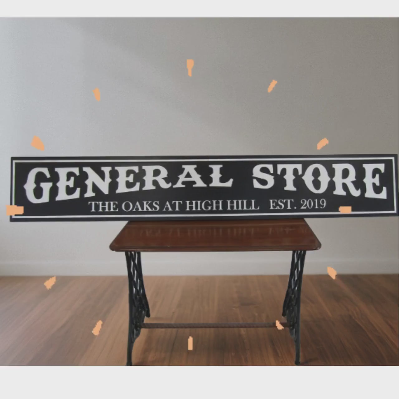 Custom Laser Cut Wood Business Sign: Rustic 3D Logo, General Store Style