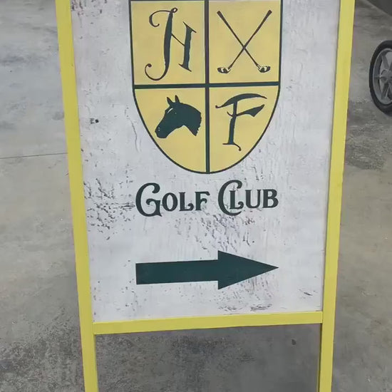 Custom Logo Sidewalk Sign: Folding A-Frame Outdoor Advertising