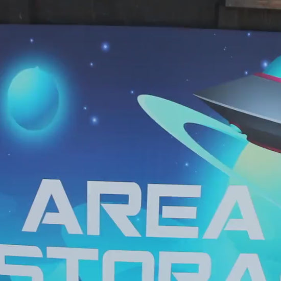 Custom Alien UFO Area 51 PVC Sign: Weatherproof Business Sign