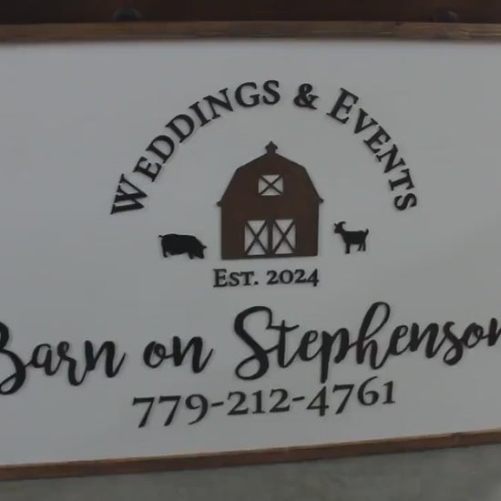 Custom Business Logo Sign: 3D Laser Cut Wood, Indoor Outdoor