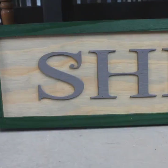 Custom Wooden She Shed Sign: 3D Ranch Decor