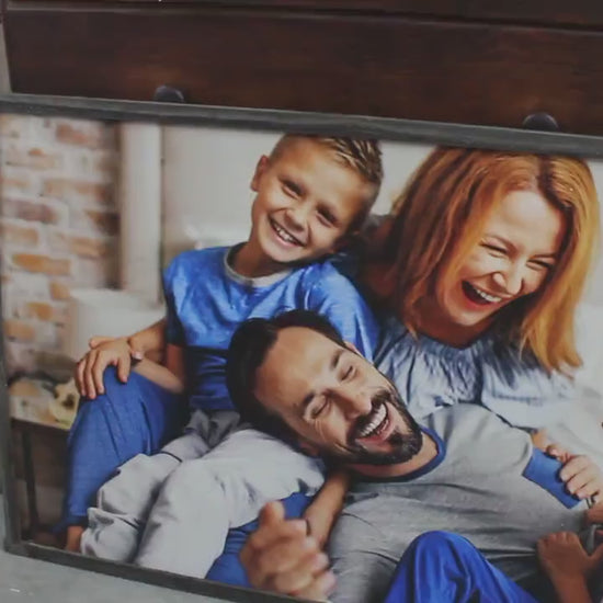 Custom Family Photo Wood Sign: Personalized Home Decor Wall Art